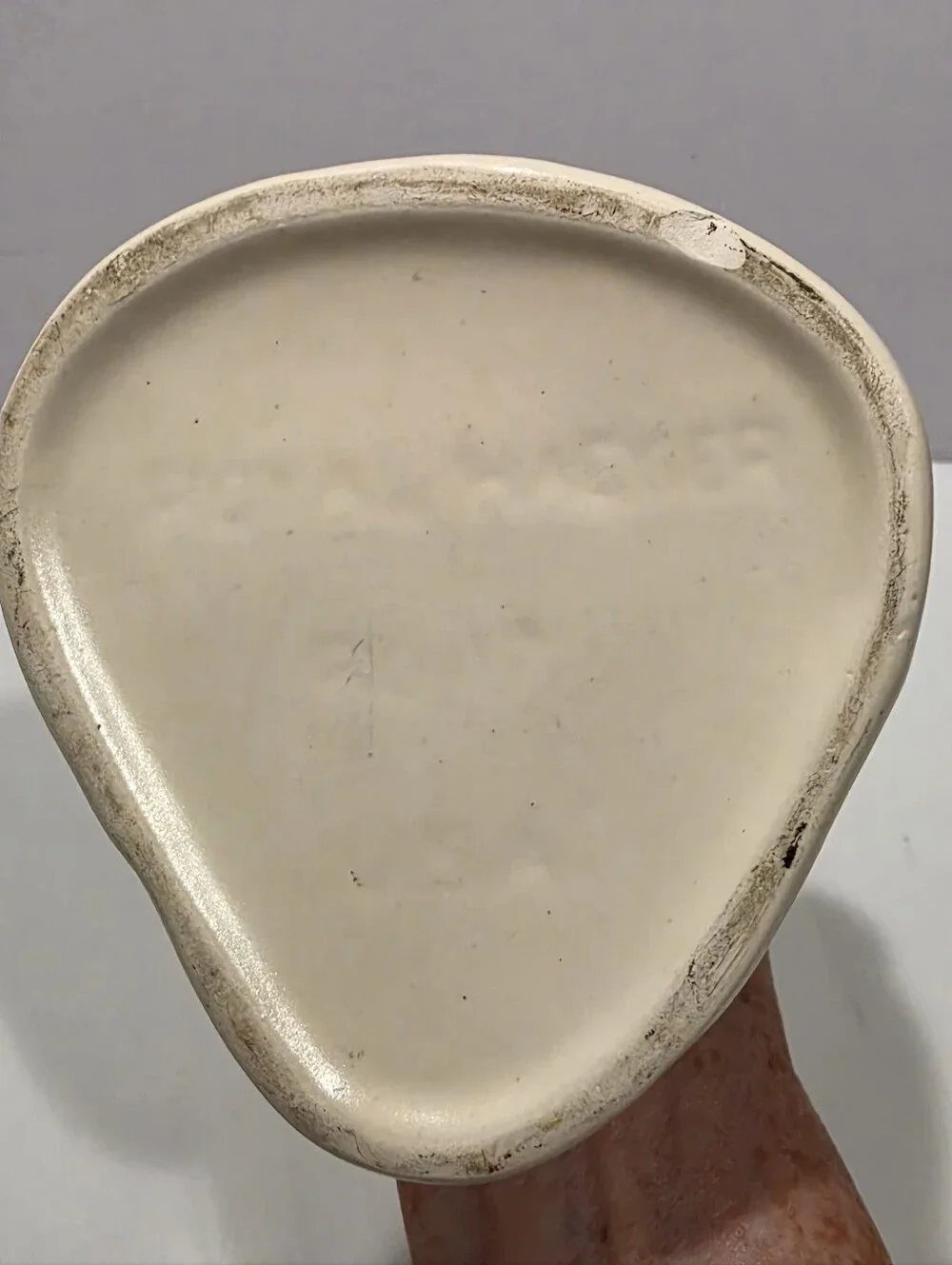 Royal Haeger Vintage Glazed Cream Ceramic Madonna Planter Vase